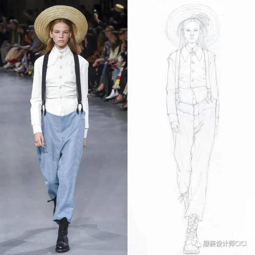 服装设计秀场临摹 从效果图线稿到服装制作的完整探索